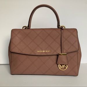 michael kors Medium Ava Dusty Rose Crossbody Bag